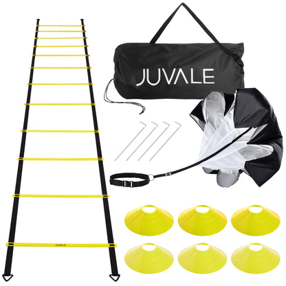 Adjustable Straps Agility Ladder, 16.18 X 8.54 X 4.40 Inches, Yellow