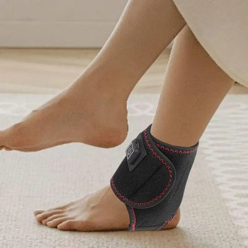 Heating Pad for Ankle Ankle Wrap Heated Ankle Brace Electric Ankle Stabilizer Brace Foot Heating Pad Ankle Support Adjustable