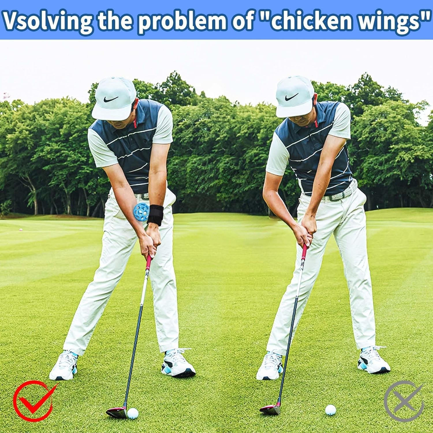 Smart Ball Golf Training Aid Golf Swing Trainer Ball, Practical Training Aid for Golf, Intelligent Ball for Beginner Posture Training, Golf Wrist Strap Training Ball
