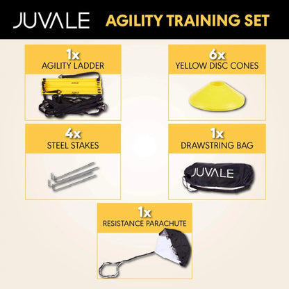 Adjustable Straps Agility Ladder, 16.18 X 8.54 X 4.40 Inches, Yellow
