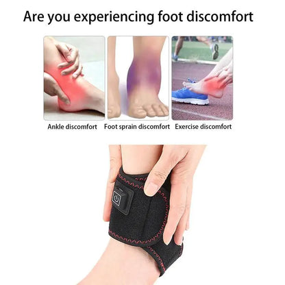 Heating Pad for Ankle Ankle Wrap Heated Ankle Brace Electric Ankle Stabilizer Brace Foot Heating Pad Ankle Support Adjustable